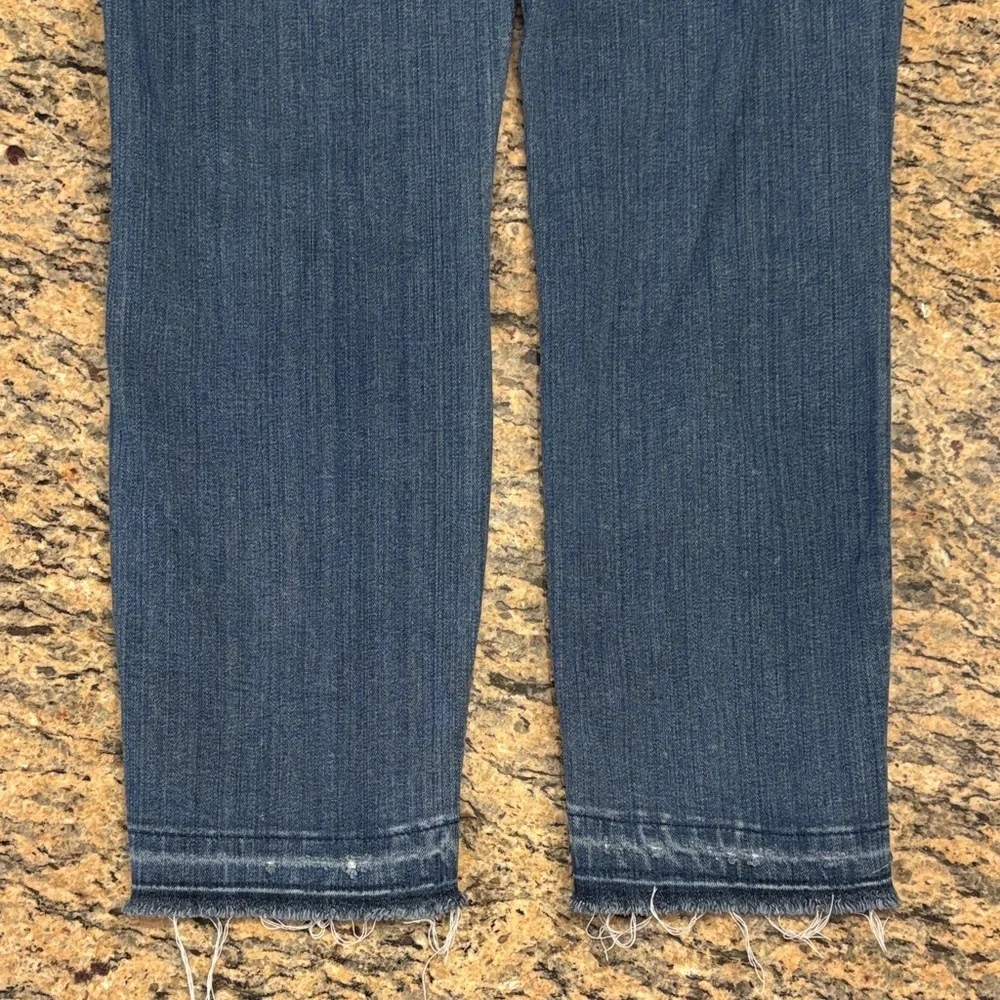 PAIGE Verdugo Crop Skinny Jeans Size 26 Raw H‘em Dark Wash Womens